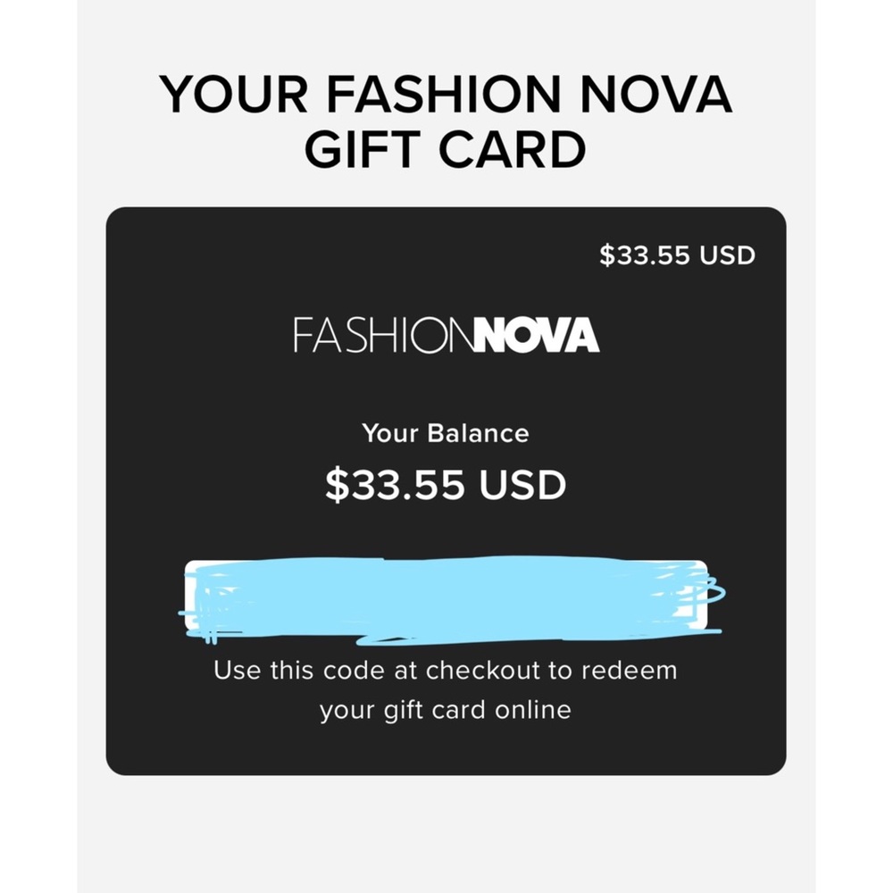 Fashion Nova Gift Card